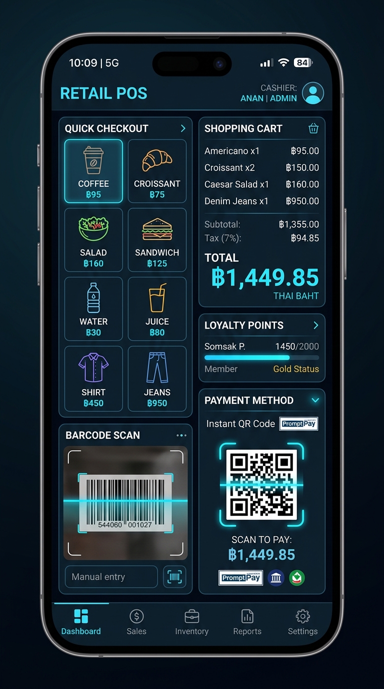 Omnichannel Mobile POS & Loyalty CRM